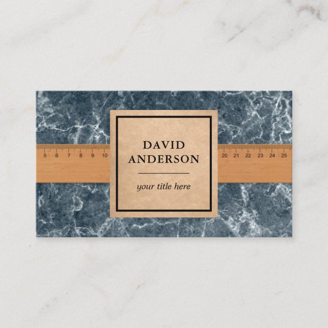 Cartão De Visita Conector da Cozinha Marble Granite Splashback da C (Frente)