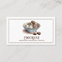 Confecções de doces e trufas de chocolate