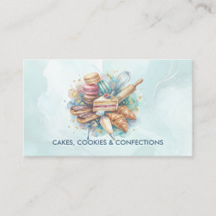 Cartão De Visita Confeitaria Loja Pastry Chef Sobremesa Doces Bolo
