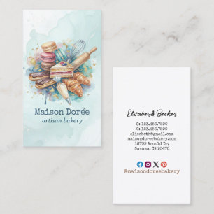 Cartão De Visita Confeitaria Padaria Pastry Chef Sobremesa Doces Bo
