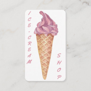 Cartão De Visita Confeitaria Personalizada Sorvete Personalizado