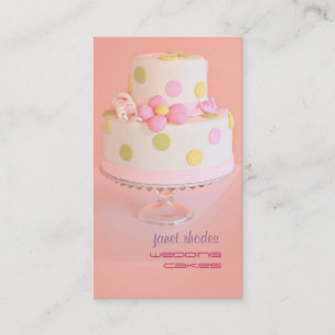 Cartão De Visita Confeiteiro de bolos de casamento