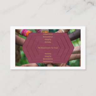 Cartão De Visita Confiar na Liderança Transformacional (com código 