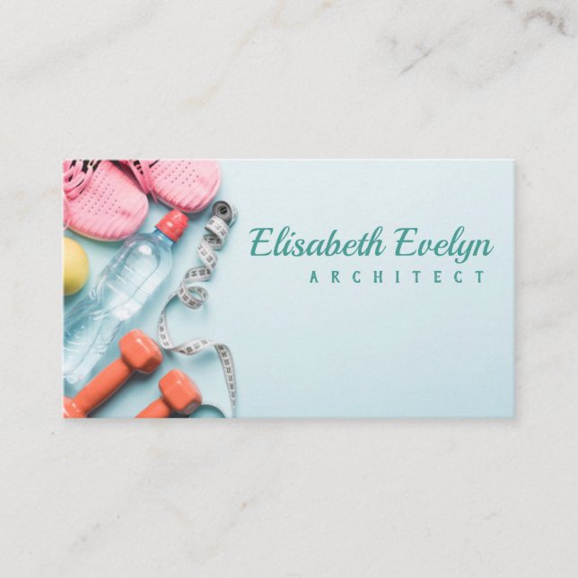 Cartão De Visita Conjunto de atributos de esportes (Frente)