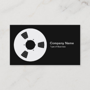 Cartão De Visita Conjunto de Fitas - Branco em Preto