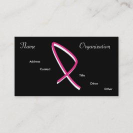 Cartão De Visita Consciência do cancro da mama