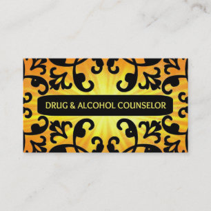 Cartão De Visita Conselheiro de Drogas e Álcool Damasco Sunshale