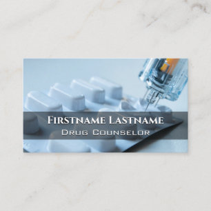Cartão De Visita Conselheiro do Álcool Medicamentoso Psicoterapeuta