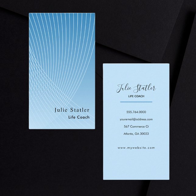 Cartão De Visita Conselheiro do treinador profissional da moderna v (Criador carregado)