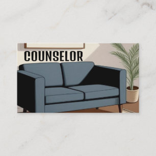 Cartão De Visita Conselheiro Moderno do Couch