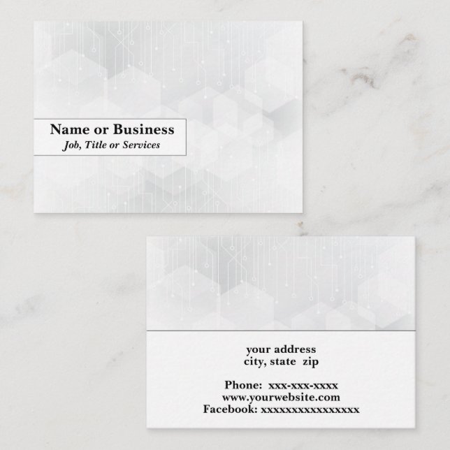 Cartão De Visita Conselho de Circuito (Frente/Verso)