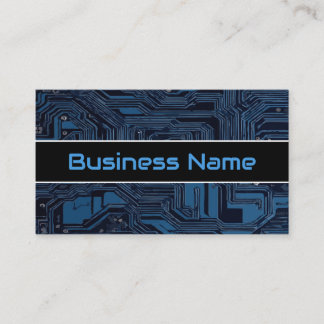 Cartão De Visita Conselho de Circuito Azul