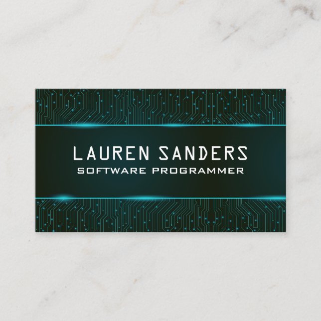 Cartão De Visita Conselho de Circuito | Tecnologia (Frente)