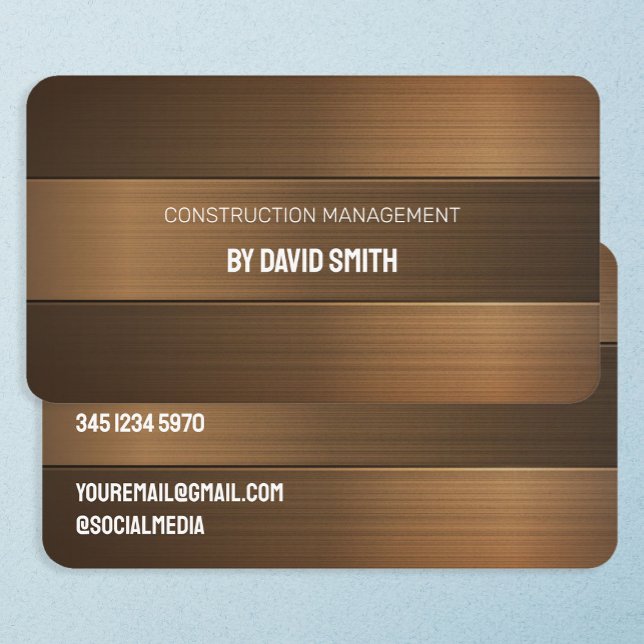 Cartão De Visita Construção (Construction business card)