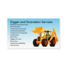 Construção amarela do costume do escavador