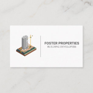 Cartão De Visita Construção comercial  Arquiteto de construção