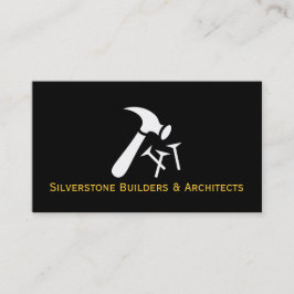 Cartão De Visita Construção de Arquitetos do Construtor de Contrato