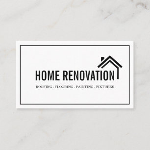 Cartão De Visita Construção de Renovação Remodelação da Casa