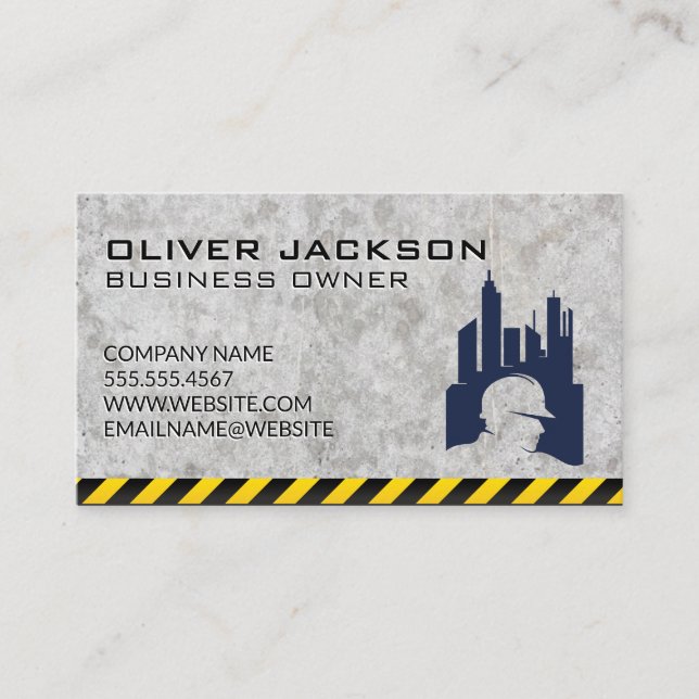 Cartão De Visita Construção | Desenvolvedor imobiliário (Frente)