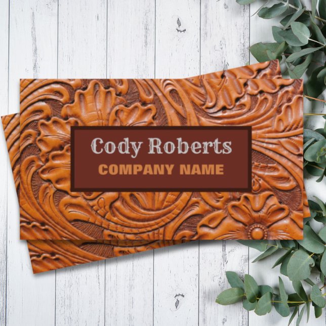 Cartão De Visita Construção do Handyman Cowboy País Ocidental (Construction Handyman Cowboy Country Western Business Card)