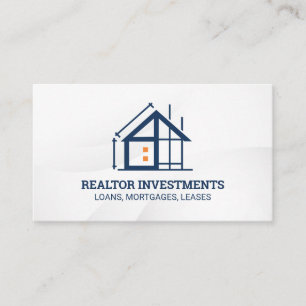 Cartão De Visita Construção Imobiliária Construtor