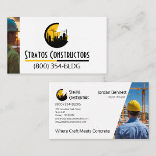 Cartão De Visita Construção Moderna