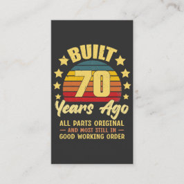 Cartão De Visita Construído há 70 anos Todas as Peças Originais Ani
