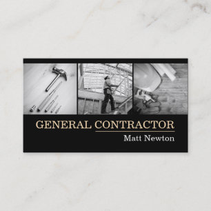 Cartão De Visita Construtor Geral Gerente de Obras Construção