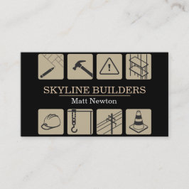 Cartão De Visita Construtor Manager Construtor Contratante Geral