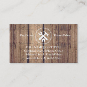 Cartão De Visita Construtor profissional - Ferramentas de carpintei