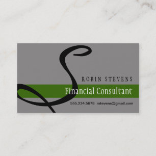Cartão De Visita Consulant financeiro