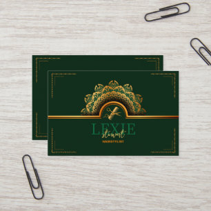Cartão De Visita Consulta com Cabeleireiro(a) Elegante e Sofisticad