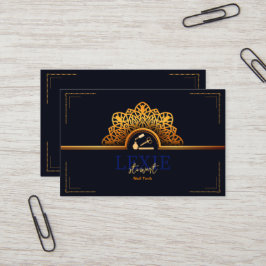 Cartão De Visita Consulta de Unhas Elegante e Sofisticada