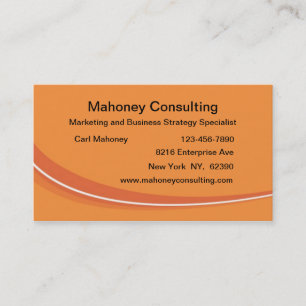 Cartão De Visita Consulta moderna do marketing de negócio