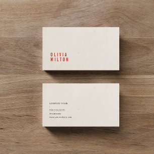 Cartão De Visita Consultante de papel elegante minimalista do