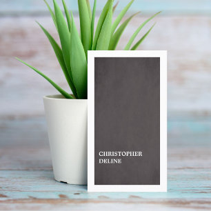 Cartão De Visita Consultante elegante minimalista moderno do branco
