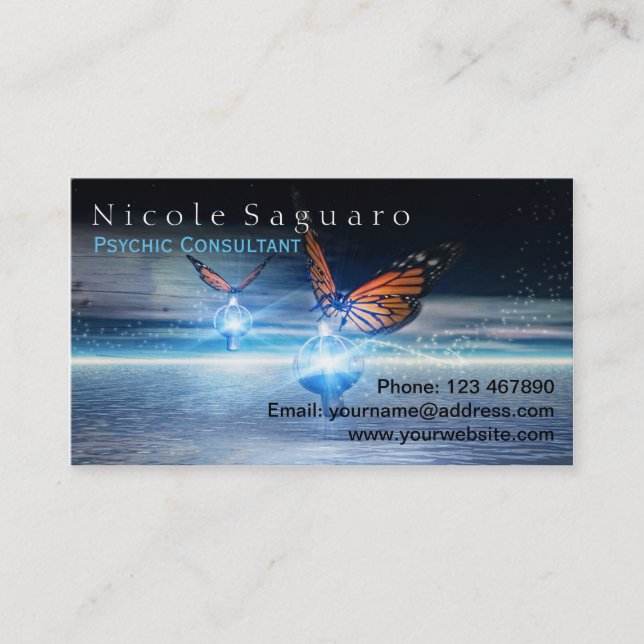 Cartão De Visita Consultante psíquico (Frente)