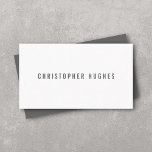 Cartão De Visita Consultor branco de Cinzas minimalista profissiona<br><div class="desc">Simples modelo de cartão de negócios personalizável com cinza/fundo branco. Elegante e legal design. Placa de rede perfeita para qualquer profissional.</div>