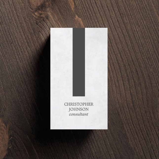Cartão De Visita Consultor de distribuição de Cinzas de textura ele (Criador carregado)