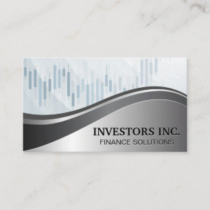 Cartão De Visita Consultor de Financiamento de Investimento  Gráfi
