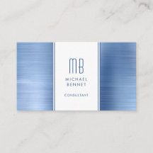 Consultor de Folha Metálica Azul Monogramada
