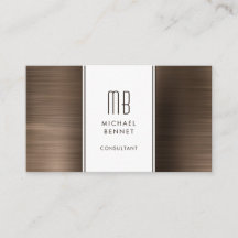 Consultor de Folha Metálica Bronze Marrom Monogram