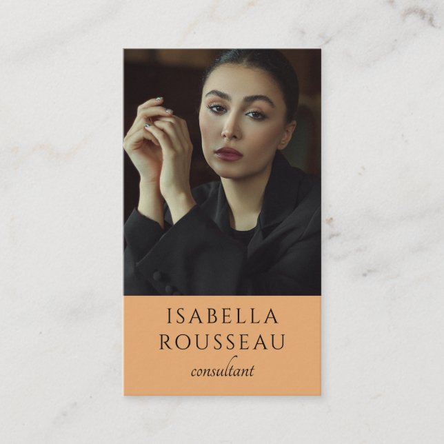 Cartão De Visita Consultor de Fotografias Moderno (Frente)