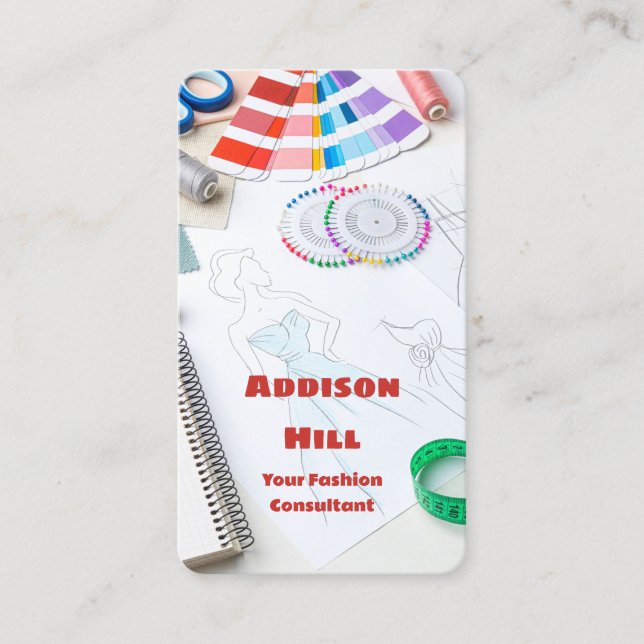 Cartão De Visita Consultor de Moda (Frente)