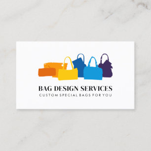 Cartão De Visita Consultor de moda elegante e sofisticada de bolsas