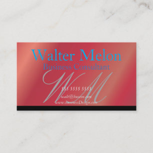 Cartão De Visita Consultor de Negócios Crie seu próprio Genérico