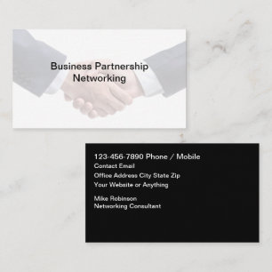 Cartão De Visita Consultor de Networking Empresarial Profissional