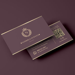 Cartão De Visita Consultor de Planejamento de Casamento de Luxo Dus
