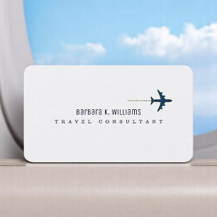 Cartão De Visita Consultor de Viagem de avião