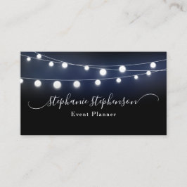 Cartão De Visita Consultor do Planejador de Eventos de Cadeia Moder